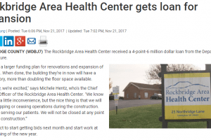 WDBJ – November 21, 2017 – Rockbridge Area Health Center gets loan for expansion