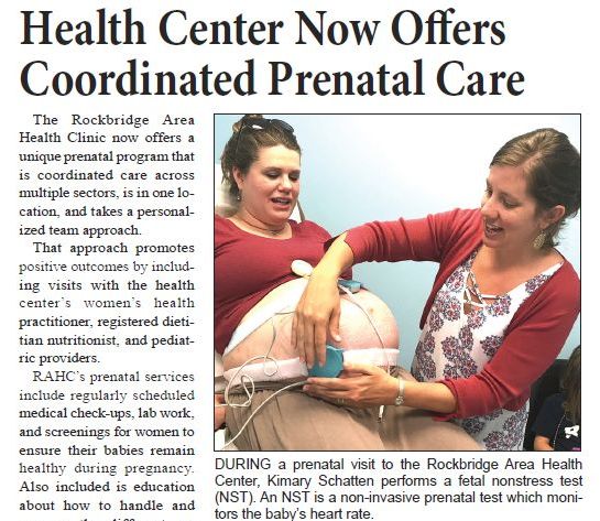 Rockbridge Area Health Center Now Offers Coordinated Prenatal Care